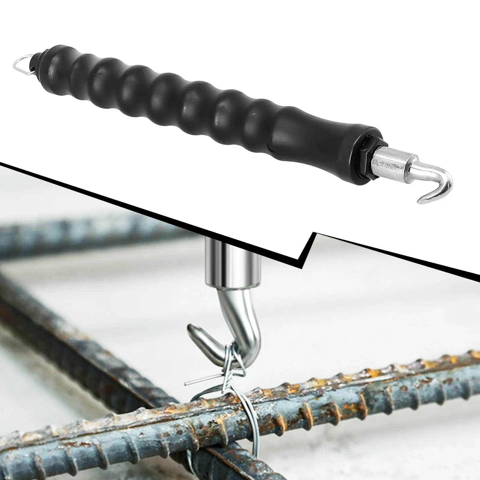 Semi-automatic Rebar Tier Construction Site Winding Tool Wire Knoting Pliers Steel Wire Tring Tool Steel Bar Tying Hook