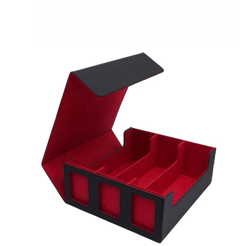 New Large Capacity Card Storage Box for Trading Cards, 1600+ Deck Box with Display Window, Fits for Magic TCG PTCG Sports Cards