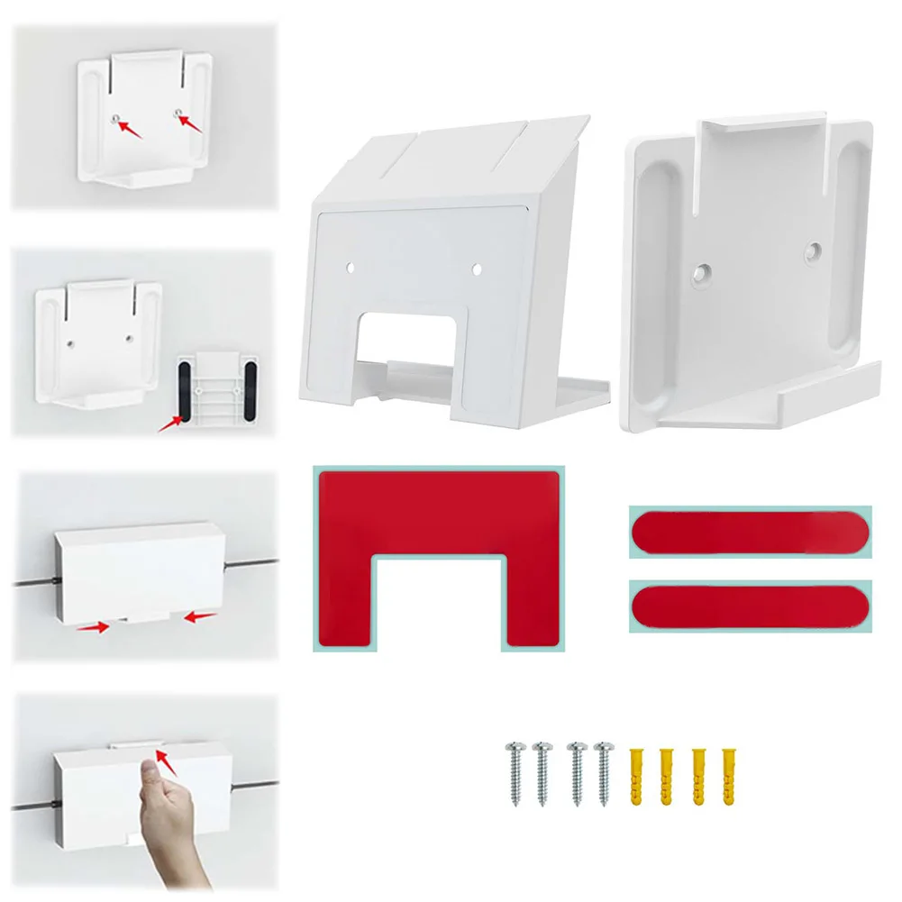 Wall Mounting Bracket Wall&Roof Installation Metal Kit Adhesive No Punching Wall Mount Shelf Holder for StarLink Gen3 V3 Router