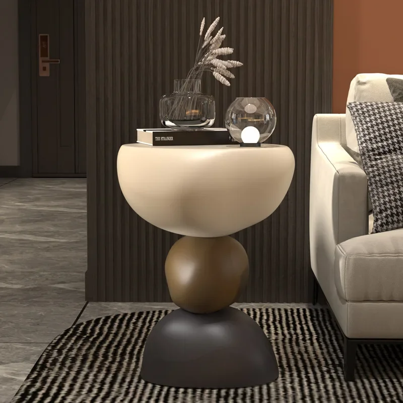 High-End Living Room Side Table Irregular Coffee Tables Internet-Famous Nightstand Shelf  Escritorios Muebles Para Hogar