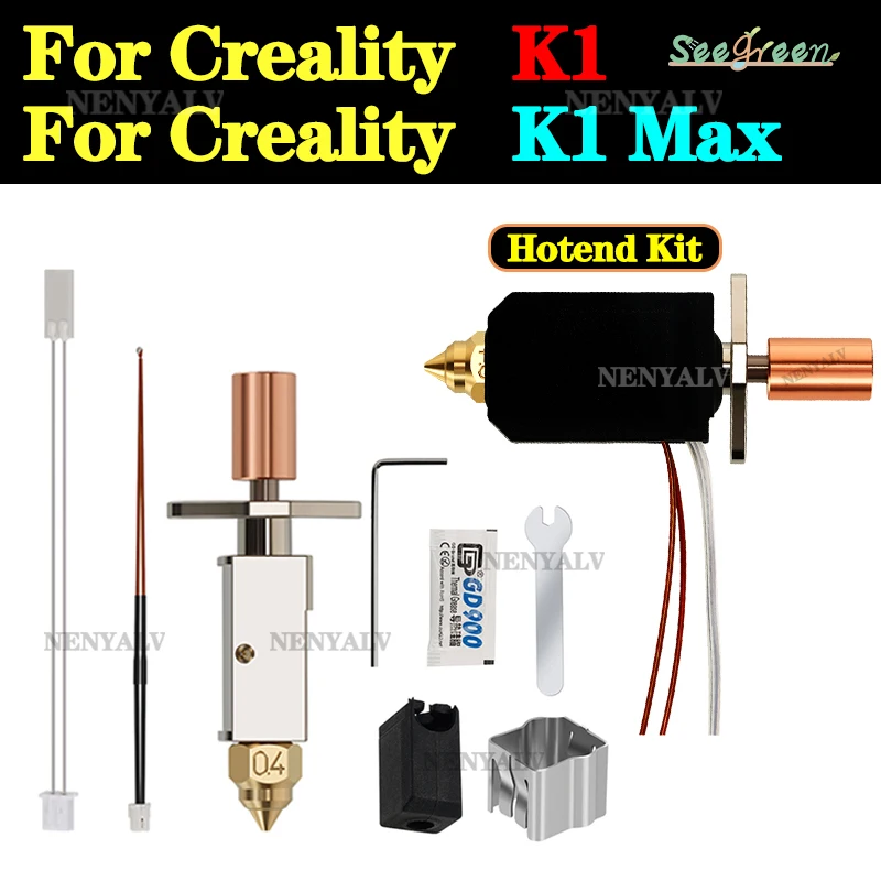 Creality K1 3D 프린터용 업그레이드 핫엔드 키트, Creality K1/K1 Max CR-M4 프린터