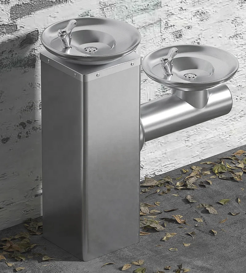 Fountain-style Outdoor Public Park School Stainless Steel Water Dispenser