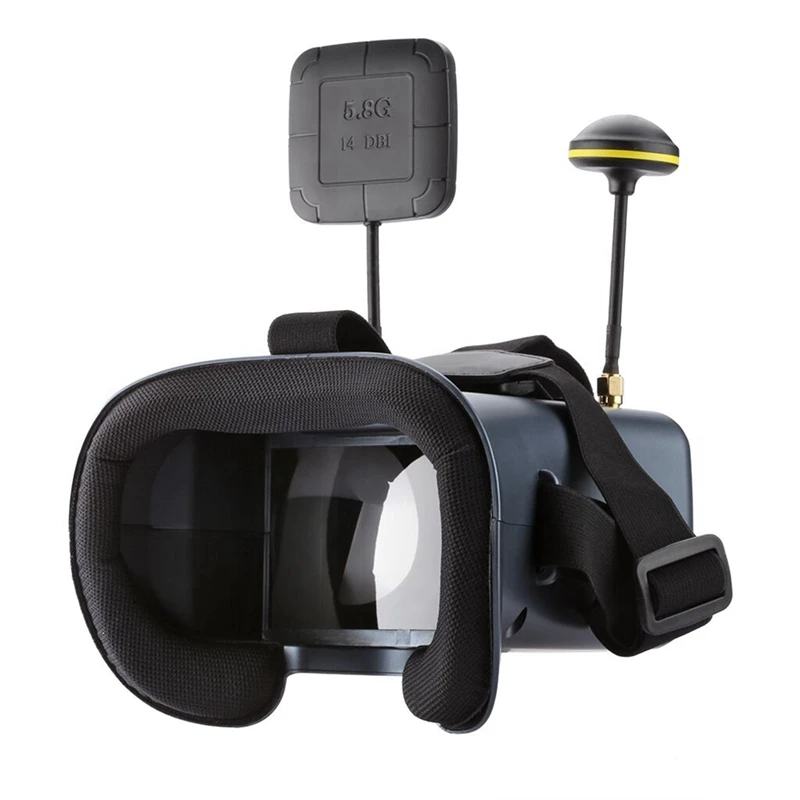 Videoempfänger 40-Kanal-Empfänger mit DVR 3,7 V/2000 mAh Akku 4,3 Zoll HD LCD 16: 9 für Racing Drone Bwhoop Drone