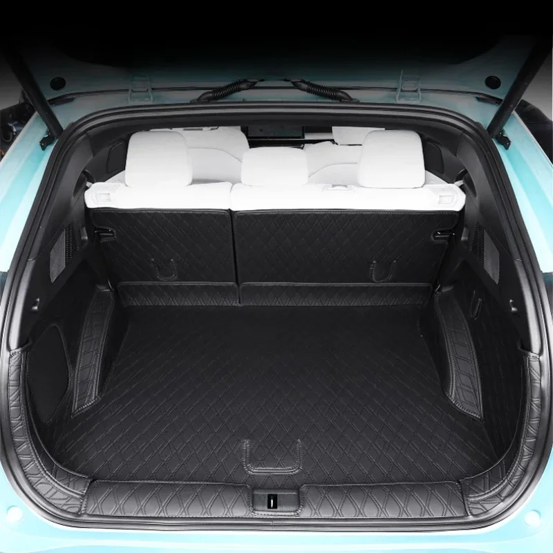 Picture 3: Leather Rear Trunk Mats Anti-Scratch Waterproof Boot Luggage Protective Pad Interior Accessories For Xpeng G6 2024 2025
