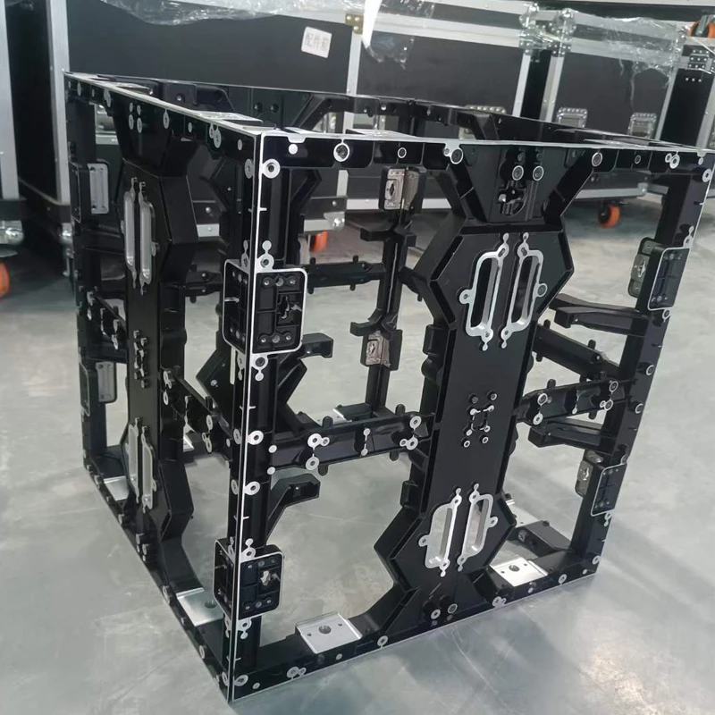 Customized LED outdoor 500x500 ceiling fixed rental display P2.976 P3.91 P4.81 full color LED die-casting cabinet