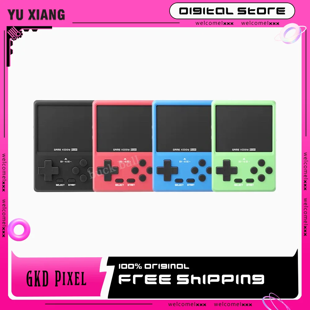 

Gkd Pixel Game Console 4 Inch Screen Kiddy Pixel Machine All Metal Mini Gaming Open Source Pixel Customization System Kid Gamer