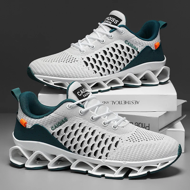 

YRZL Men Running Casual Sports Sneakers Lightweight Breathable Gym Walking Shoes Non Slip Comfortable Trainers for Men Jogging