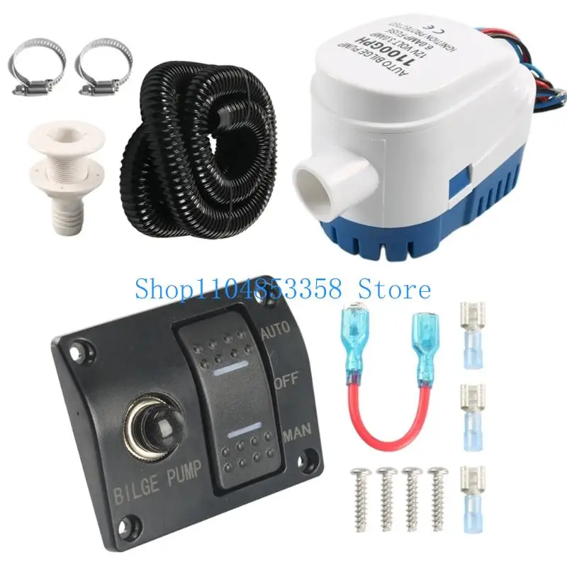 652F Automatic Bilge 1100GPH 750GPH Two Speed Marine ABS Construction Water Removal Boat Bilge