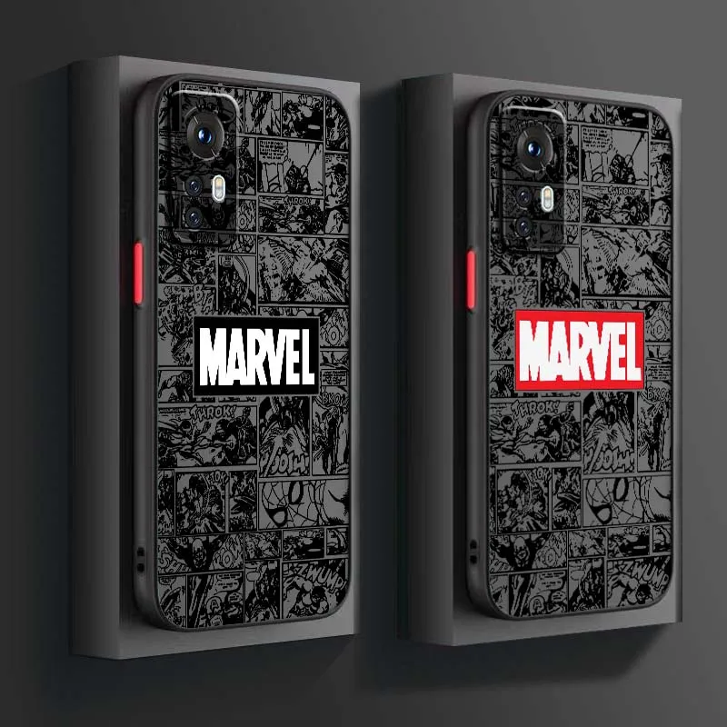 شعار Marvel Spider Man لـ Xiaomi 14T 13T 13 12T 12 12S 11T 11 11i 10 10T Ultra Pro Lite حافظة هاتف شفافة بلوري #2