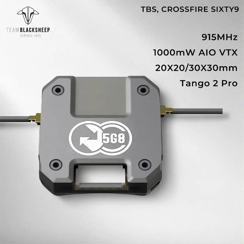 

Радиоприемник TBS CROSSFIRE SIXTY9 915 МГц, регулируемый видеопередатчик 1000 мВт AIO 2-6S 20X20мм 30X30мм для Tango 2 Pro DIY