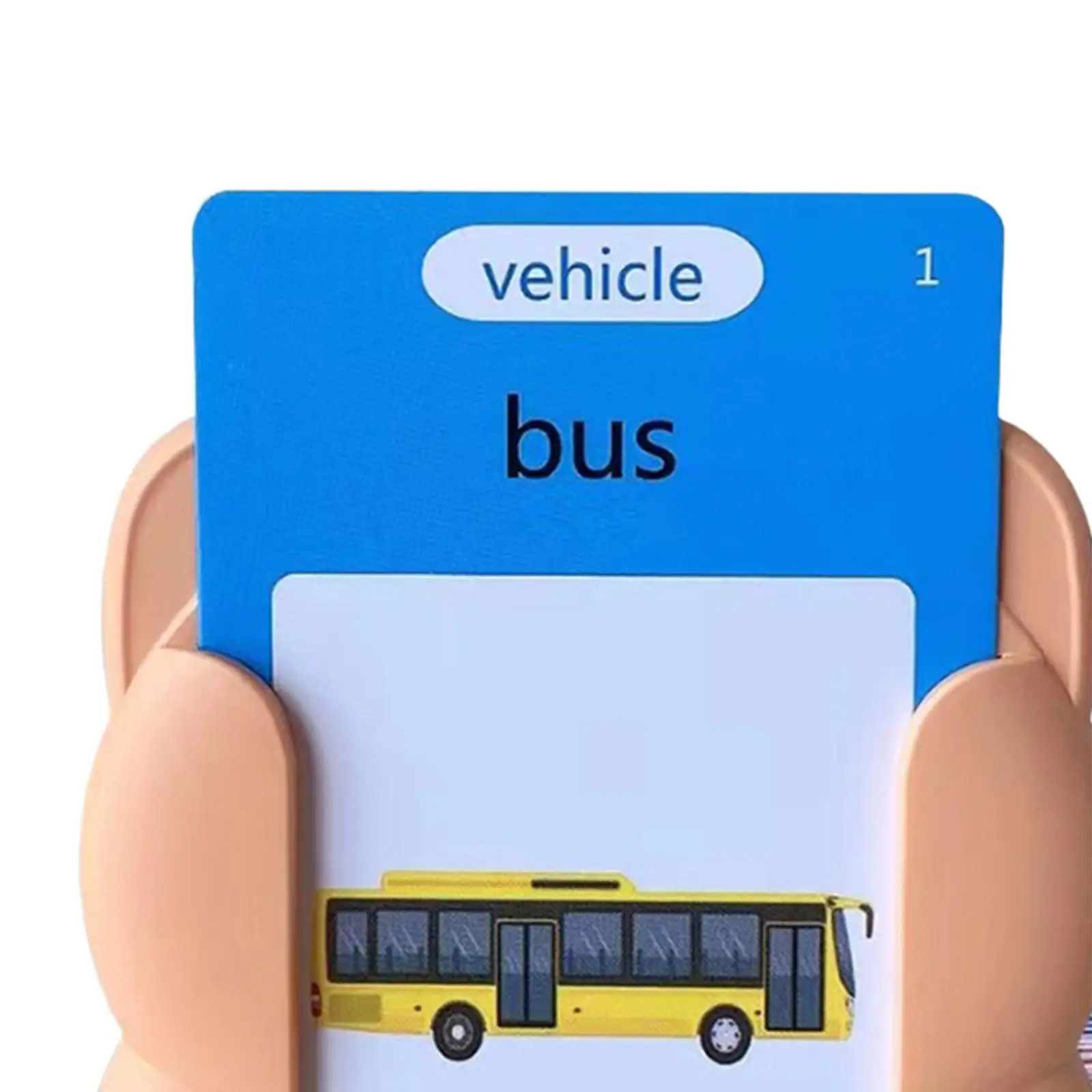 Pratende flitskaarten Zintuiglijk speelgoed Kinderen Woordenschatspellen Pocket Toespraak Baby