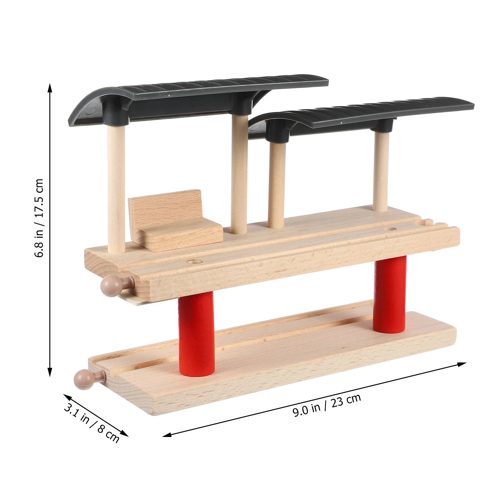 Accessori per binari del treno compatibili Giocattoli per bambini per bambini Modello di piattaforma per stazione divertente in plastica