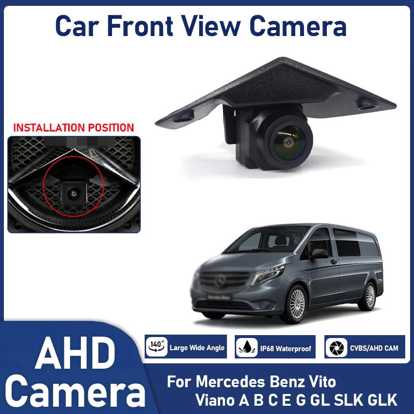 

Car Front View Camera For Mercedes Benz Vito Viano A B C E G GL SLK GLK Night vision AHD 1080P Full HD CCD 170 degree