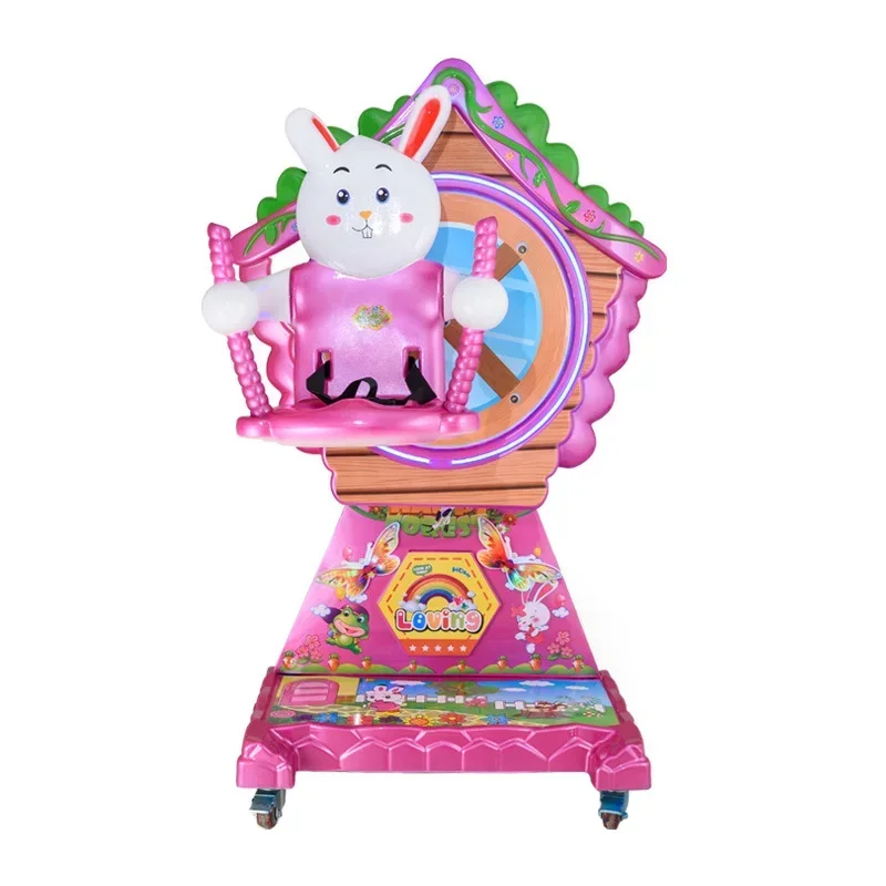 Happy Music Kids Coin-Operated Swing Rocking Car Toy Game Machine Ferris Wheel Kiddie Ride