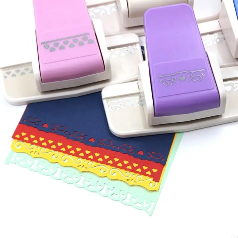 Y5LB 9 Pattern Decorative Paper Craft Tool with ABS Metal Alloy Construction