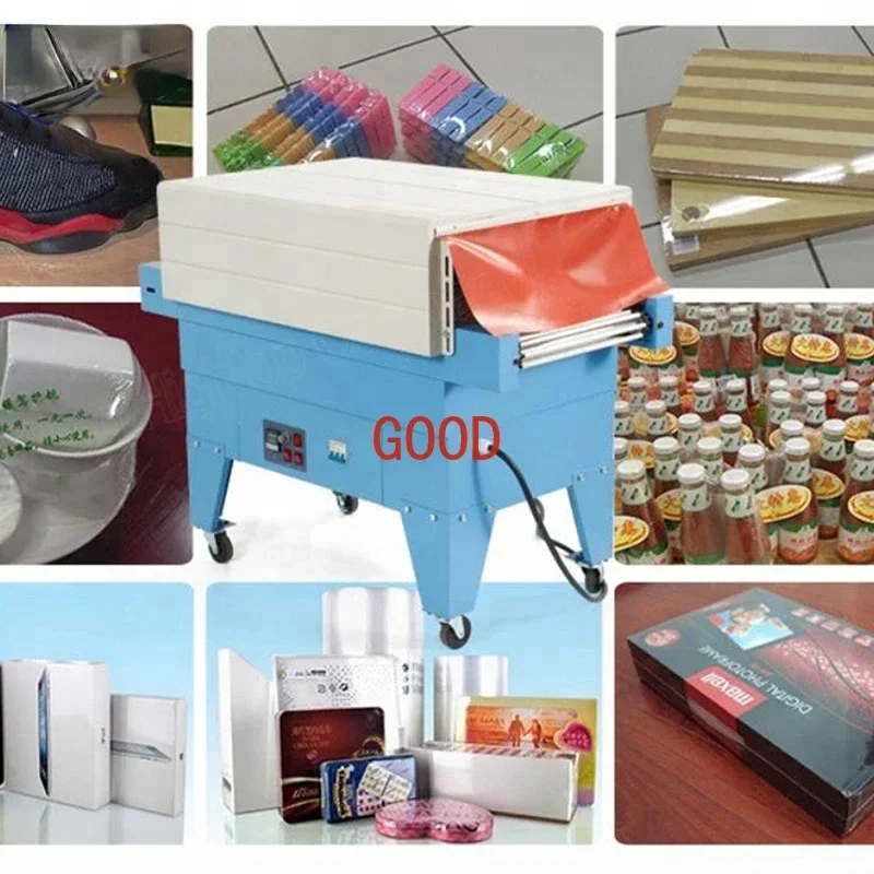 BS-4525 small jet heat shrink tunnel packing pet bottle wrapping packaging machines