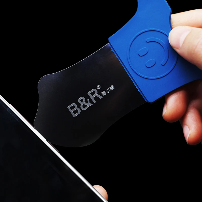 B&R Curved LCD Screen Disassemble Opening Pry Card Tool Steel Metal Phone Repairing Tool Ultra Thin Flexible Blade Tools