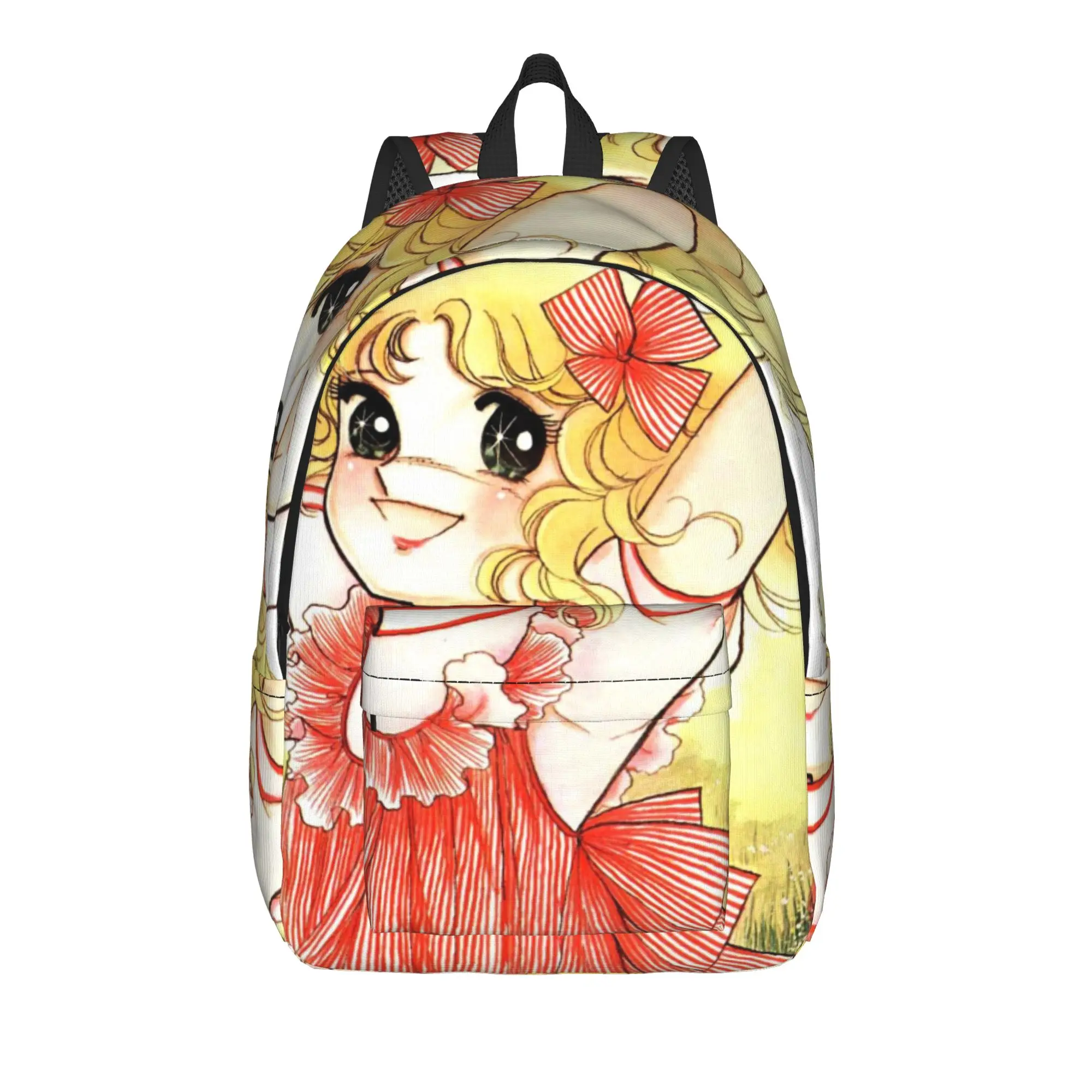 

Candy Candy Anime Classical Backpack Gift High School Work Kawaii White Adley Daypack for Men Women College Canvas Bags