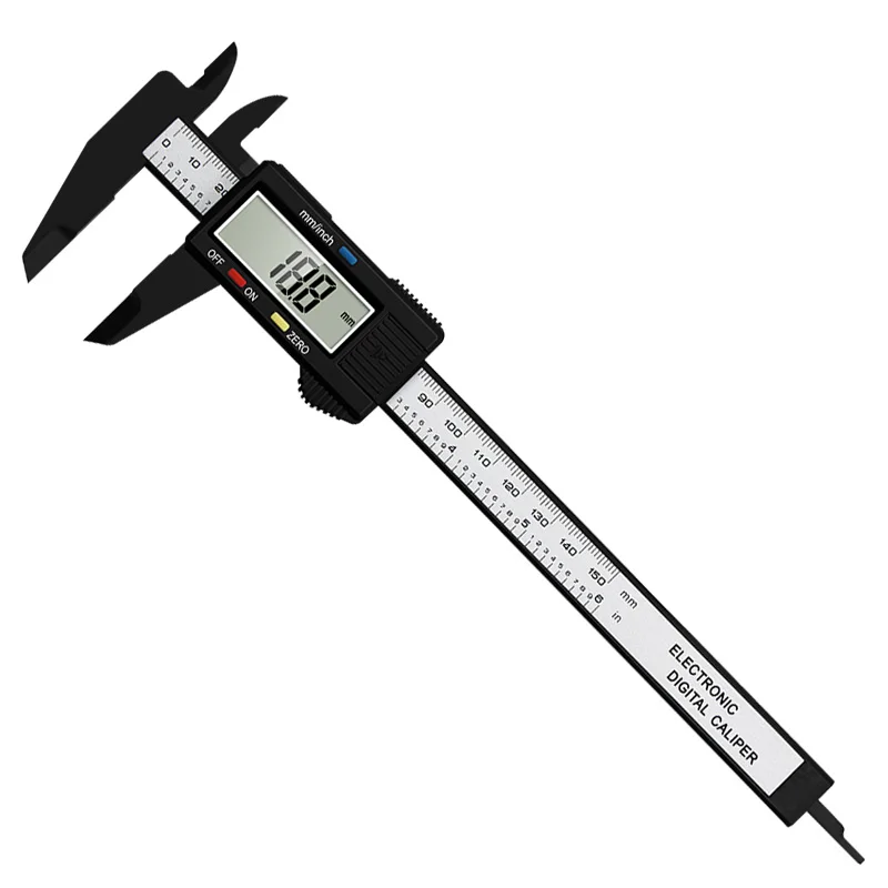 0-150mm Electronic Digital Caliper Dial Vernier Mini Gauge Micrometer Measuring Tool Student Digital Ruler ABS Plastic Inch/mm