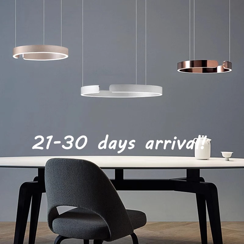 

21-30 days arrival!Italian LED round adjustable Ceiling hanging chandeliers,lustre Dining room lights decoration interior,D60cm