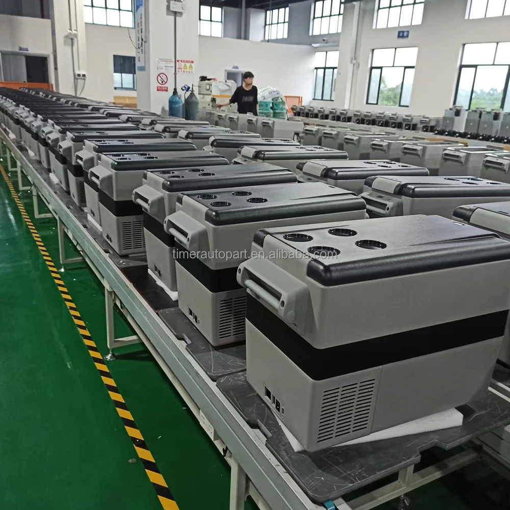휴대용 미니 12V 24V 55L 도메틱 차량용 냉장고 냉동고 쿨러 뉴에어 냉장고 테이블탑 아이스크림 캠핑 야외용 썸네일 4