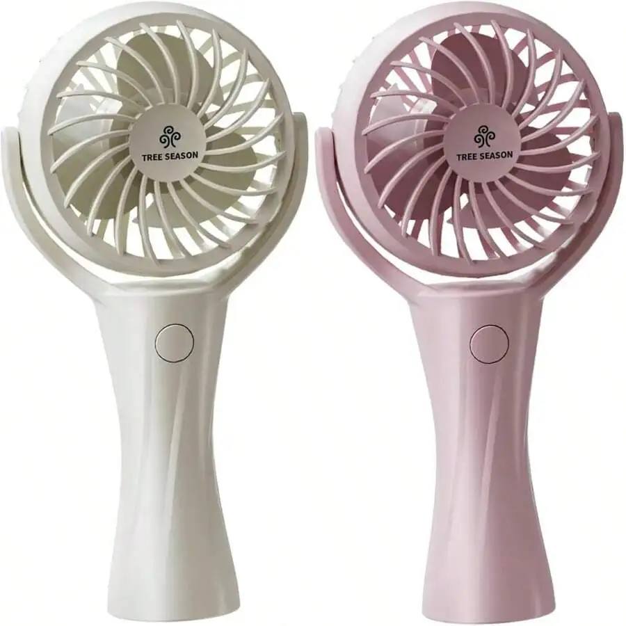

2PCS - 180° Adjustable - 3-Speed Fan - Silent And Gentle Breeze - Extra-Long Battery Life