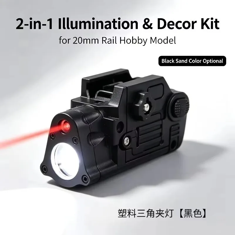 Hobby Display Model Light Kit, Under‑slung Bright Lamp with Red Light Effect, Plastic Decor Replacement Part