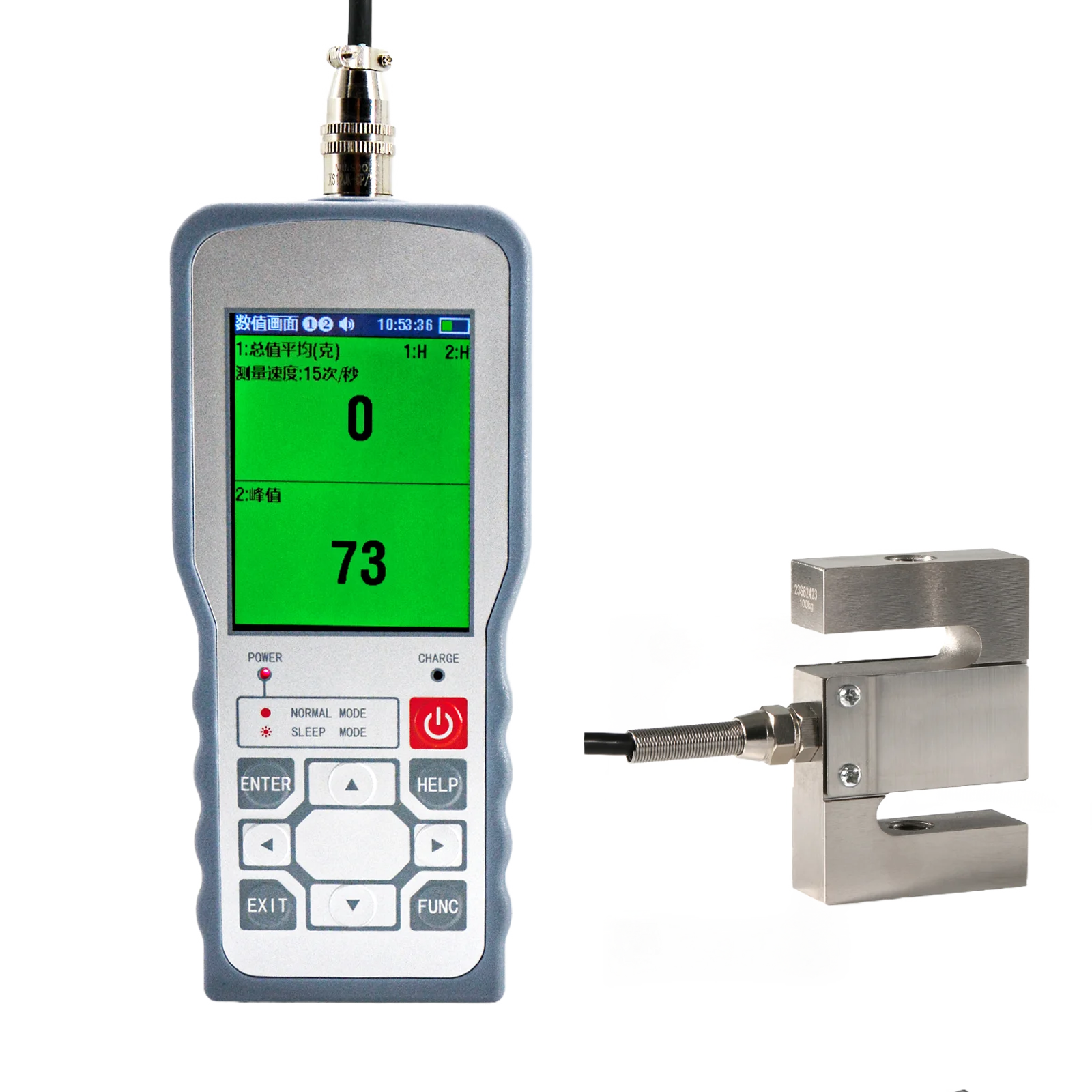 

S type Load Cell Sensor with Digital Force Gauge Test Force Weight Pressure Digital Hand Measuring Instrument 5KG 10KG 20KG