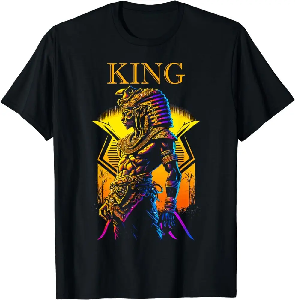 Egyptian Black King Pharaoh Ancient Egypt Couples Kemet Shirts Y2K tops Unisex Summer Short Sleeve