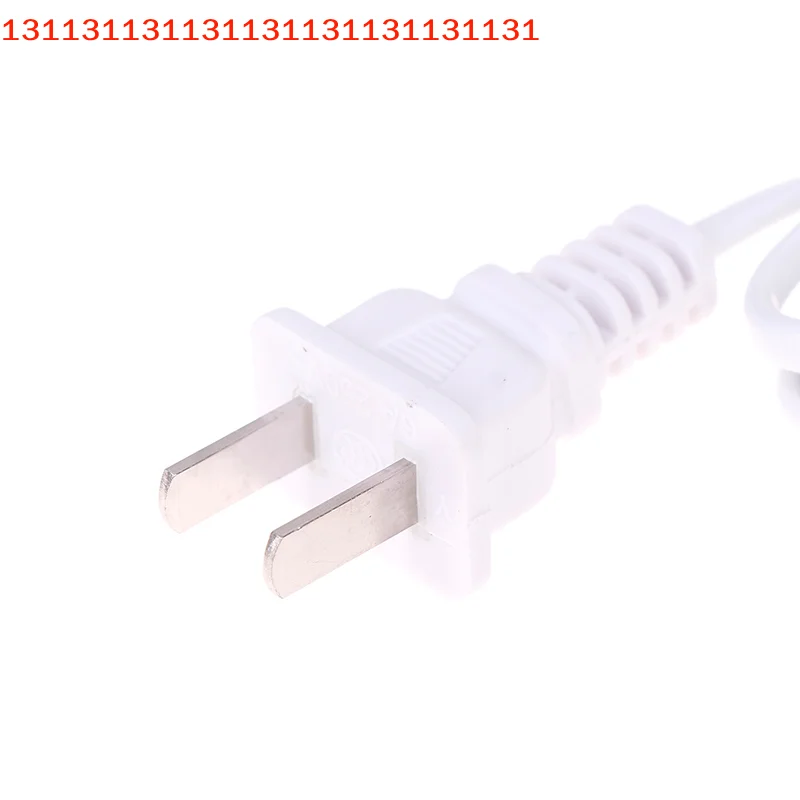 Wire Two-pin Plug Cable Extension Cords Adapter AC Power Cord White Black Red Line With ON/OFF Switch Button Cables
