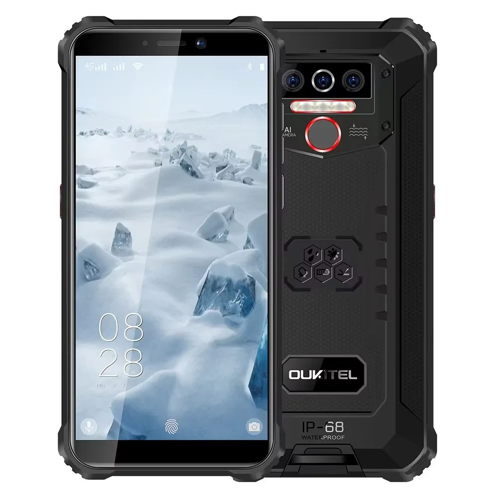 Oukitel WP5 robust telephone waterproof waterproof Android 10.0 smartphone inches screen 8000mah battery 4gb 32gb telephone door