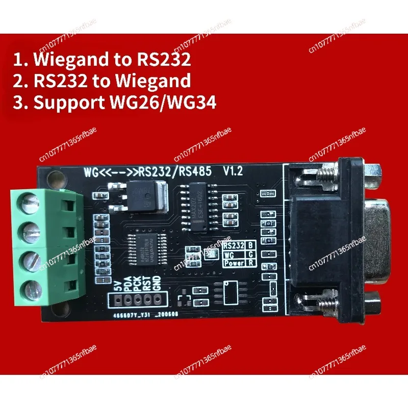 Converter RS232/RS485/TTL, Text Input and Output Support WG26/34