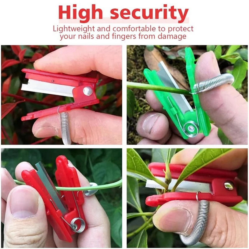 Podadores de polegar selecionador de polegar, ferramenta de colheita de vegetais, pepino, feijão e selecionador de uva, removedor de barba e folhas
