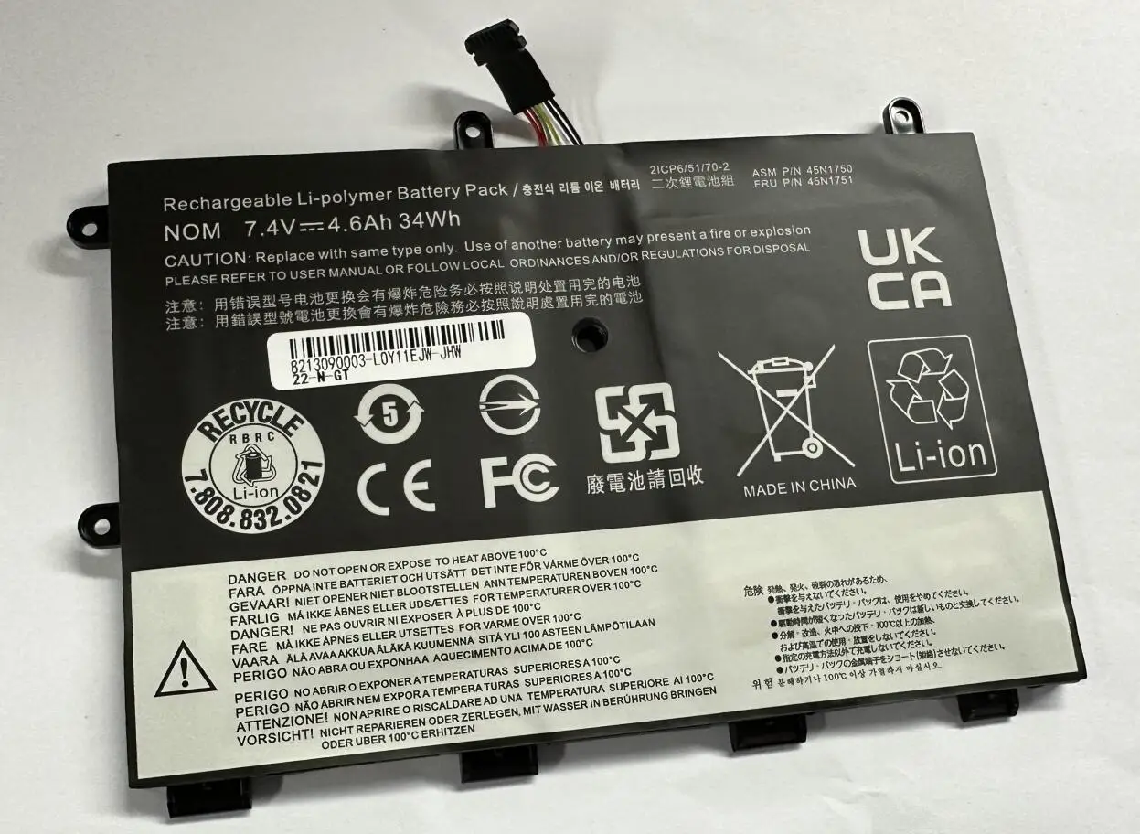 New 45N1748 45N1749 45N1750 45N1751 Laptop Battery For Lenovo ThinkPad Yoga 11E