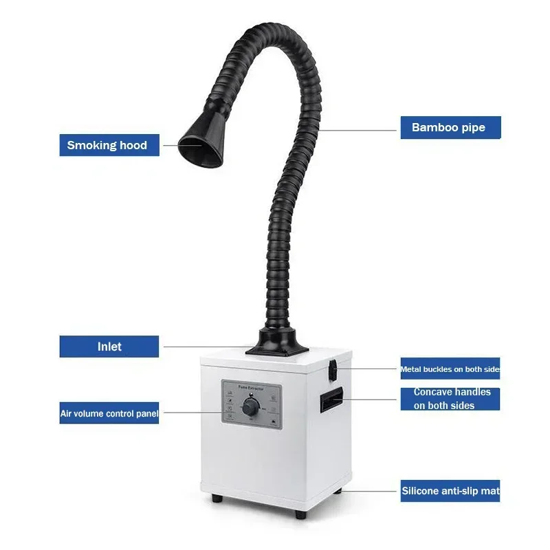 Cleanroom Single Arm Fume Extractor Smoke Purifying Filter Hot Sales Soldering Welding Collector Air Filters