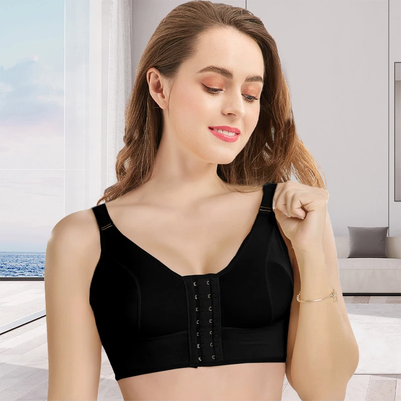 Biustonosz modelujący po zabiegu liposukcji dla kobiet regulowane ramiączka operacji powiększania piersi etap 2 topy modelujące Faja