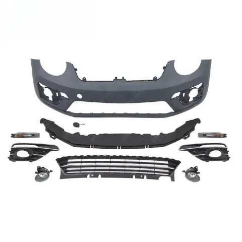 Car Accessories R Style Body Kit for Volkswagen Beetle 2012-2018 PP Front Bumper Grille Body Kit 10 best sales body kit volkswagen beetle - №5