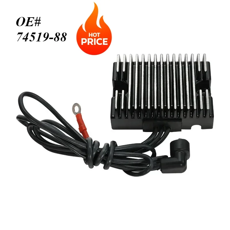 

Motorcycle Voltage Regulator Rectifier For Harley Big Twin EVO FLT Springer Softail 89-99 1340 Replace 74519-88 Electra Glide