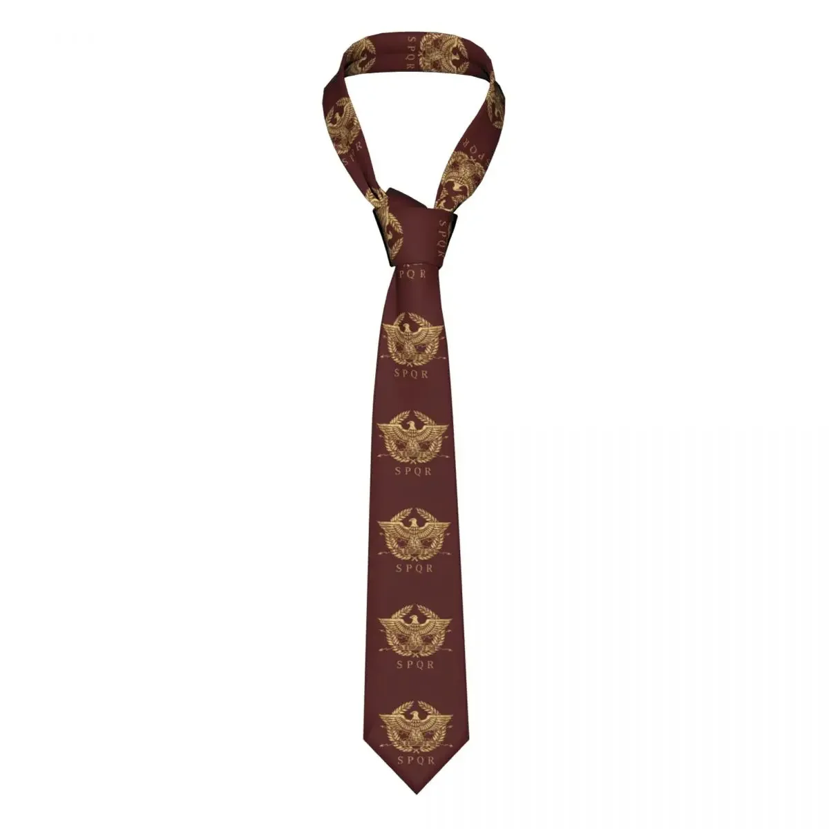 

Fashion Roman Empire Eagle Emblem - Vintage Gold Ties for Office Personalized Mens Necktie