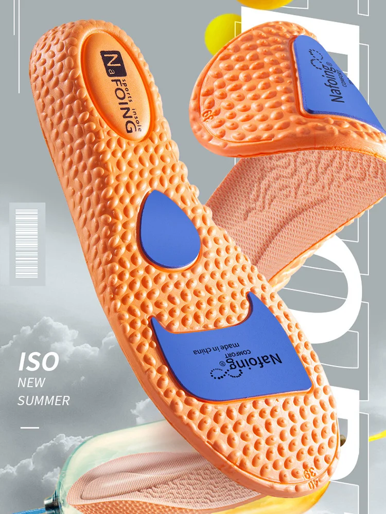 Semelle intérieure de sport avec coussin d'air, absorption des chocs accrue, pour hommes et femmes, absorption de la sueur, respirante, semelle ultra douce pour le basketball