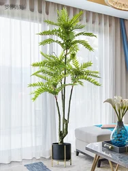 Nordic Light Luxury Artificial Plant Chinese Toon Tree Landing Large Pot Indoor Decoration Artificial Plant