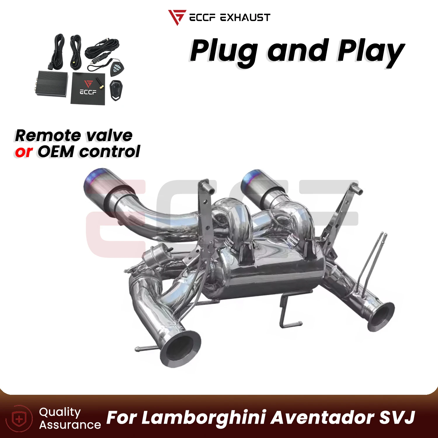 Sporty Stainless steel Catback Exhaust For Lamborghini Aventador SVJ Aggressive Exhaust Sound Plug and Play Performance Upgrade