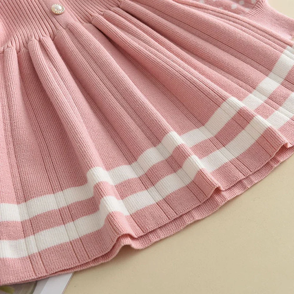 الخريف الشتاء الفتيات طويلة الأكمام لطيف ألف خط فستان الأميرة 1 قطعة 3-7 سنوات الاطفال حزب أزياء الملابس الحلوة