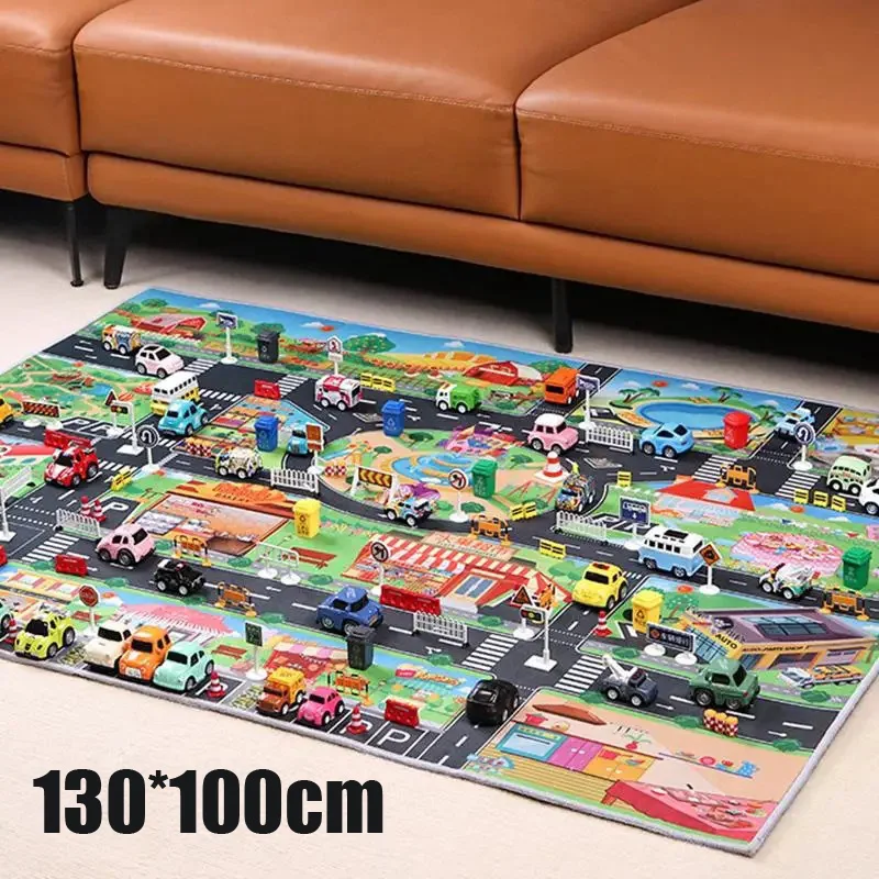 Нескользящие Детские игровые коврики для парковки