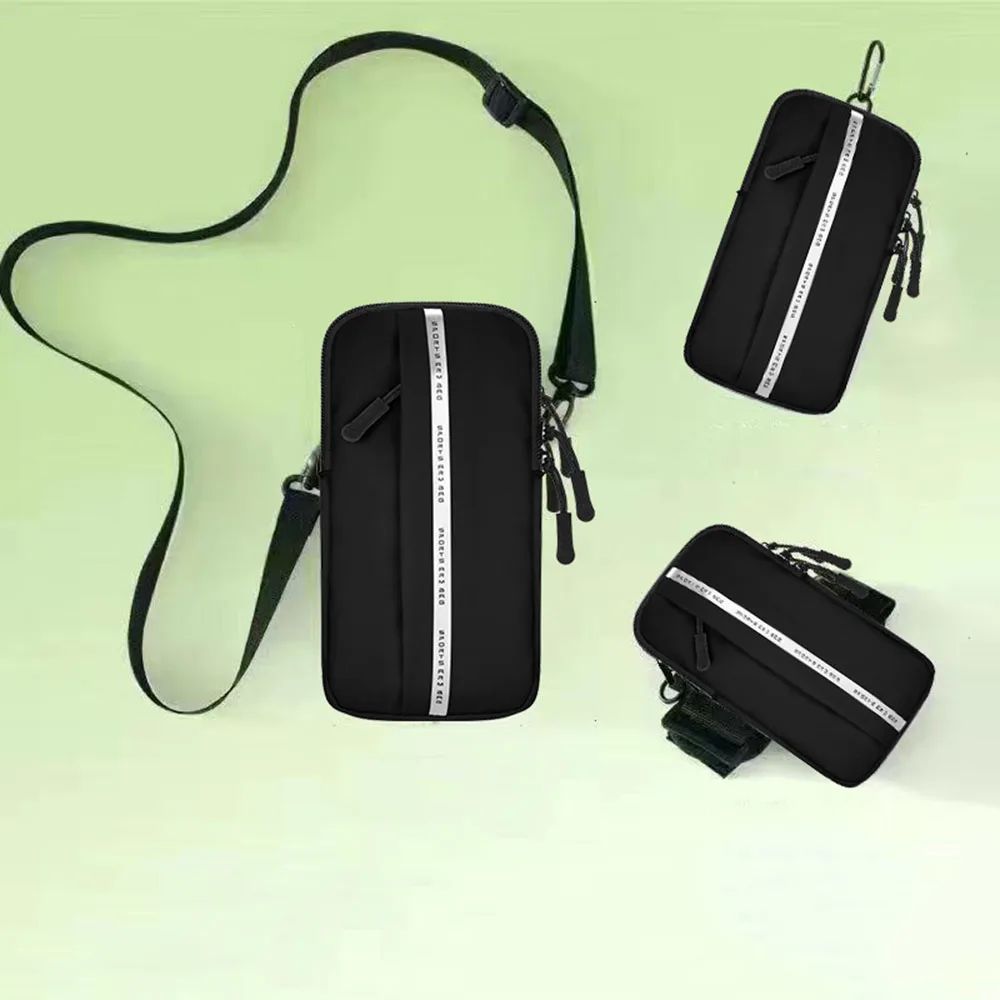 

Water Resistant Sweatproof Crossbody Armband Phone Holder Adjustable Strap for Running Hiking with Card Key Pocket