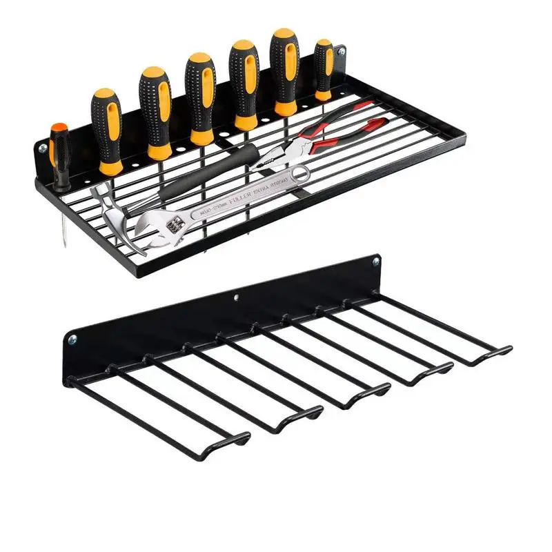 

Tool Rack Electric Drill Holder Wall Mount Tools Organizer Wrench Tool Workshop Screwdriver Power Storage Shelf Accessories