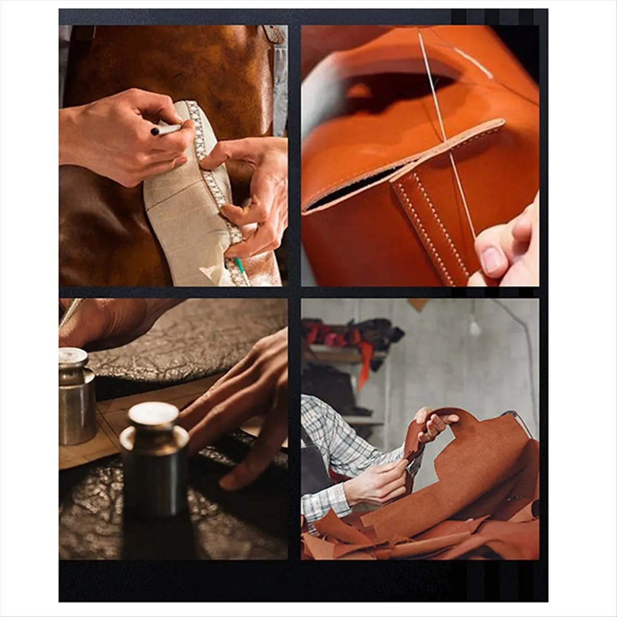 L63A Leather DIY Handmade Leather Cutting Set Leather Basic Tools Punch and Cut Leather Combination