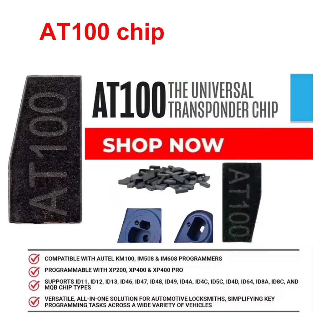 

5/10 шт. Autel AT100 супер чип транспондера для XP200 XP400 XP400PRO чип автомобильного ключа для программирования ключей транспортных средств
