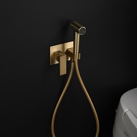 Hot Cold Bidet Spray Kit with Pre embedded Box High Pressure Copper Toilet Cleaner for Women