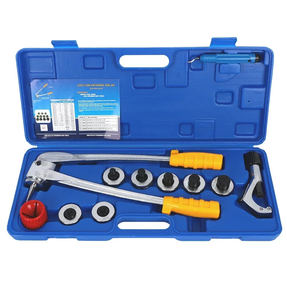 

Tube Expander Set Kit 10-28mm Lever Type Tube Expander Copper And Aluminum Tube Straight Tube Mouth Expander